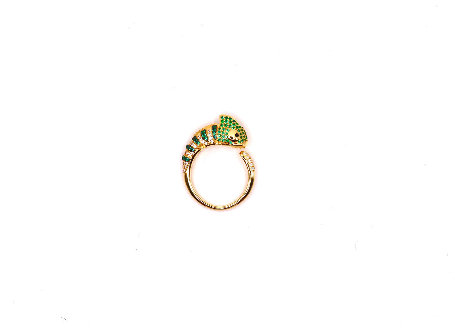 Chameleon Charm Open Ring