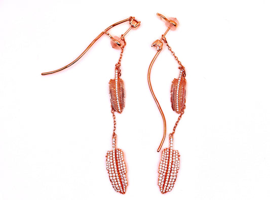 Feather-like Falling Earrings